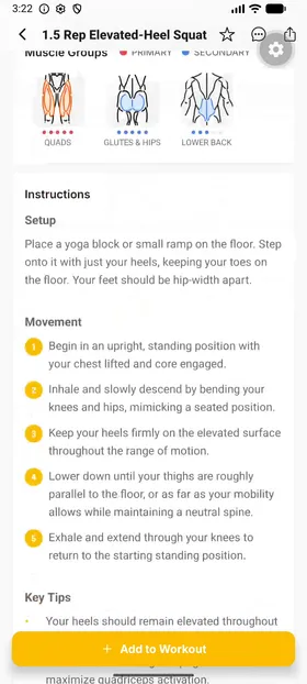 JustGains exercise muscle map